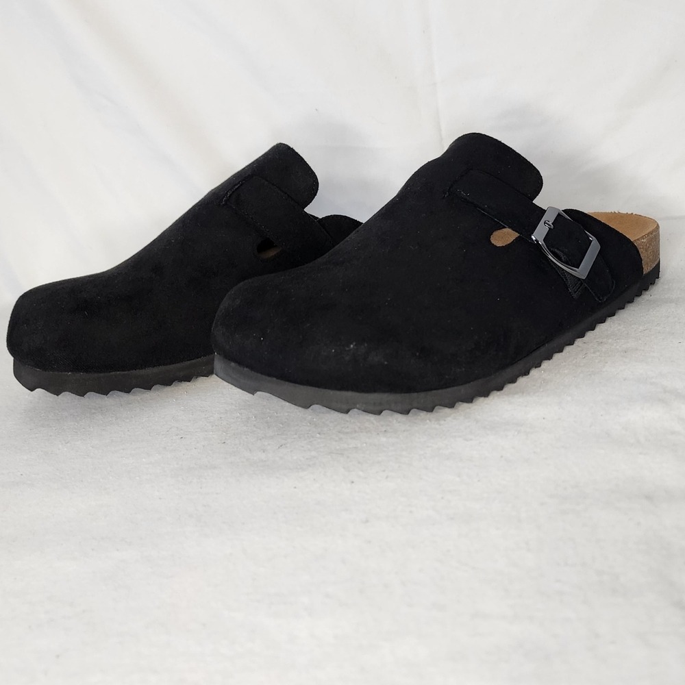 Corkys Footwear Hey Girl Day Dream Clog black suede size 8 - Picture 3 of 6